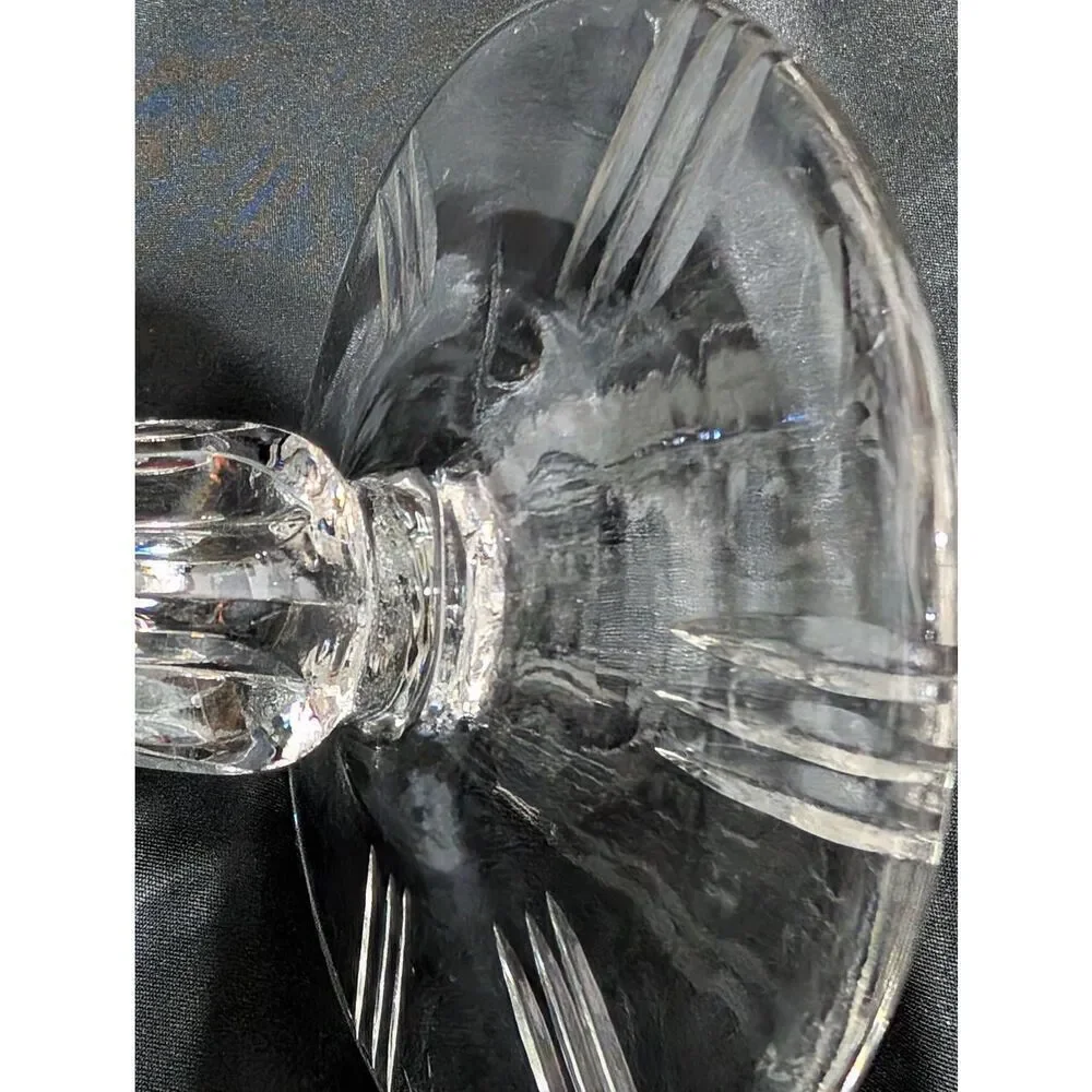Vintage American Brilliant Cut Rare 2 Piece 1880's Glass Empergne